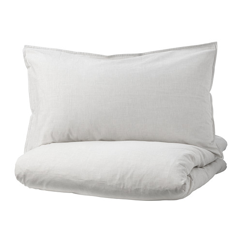 BERGPALM duvet cover and 2 pillowcases