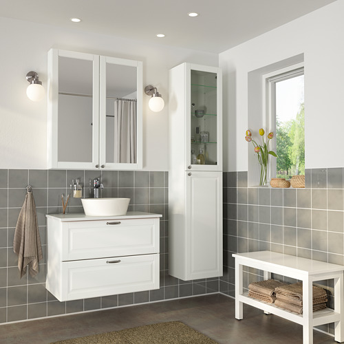 KATTEVIK/GODMORGON/TOLKEN bathroom furniture, set of 6