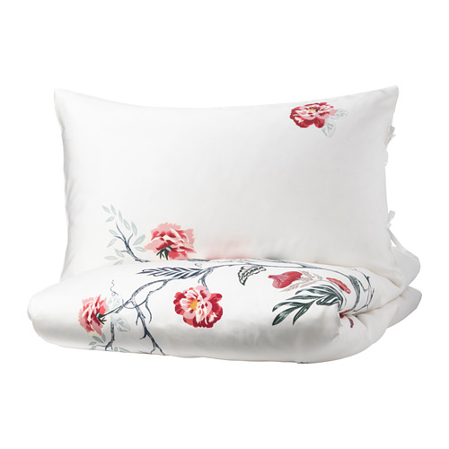 JÄTTELILJA duvet cover and 2 pillowcases