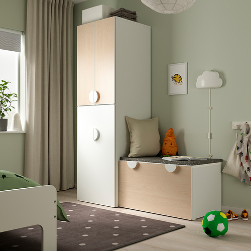 SMÅSTAD wardrobe with pull-out unit