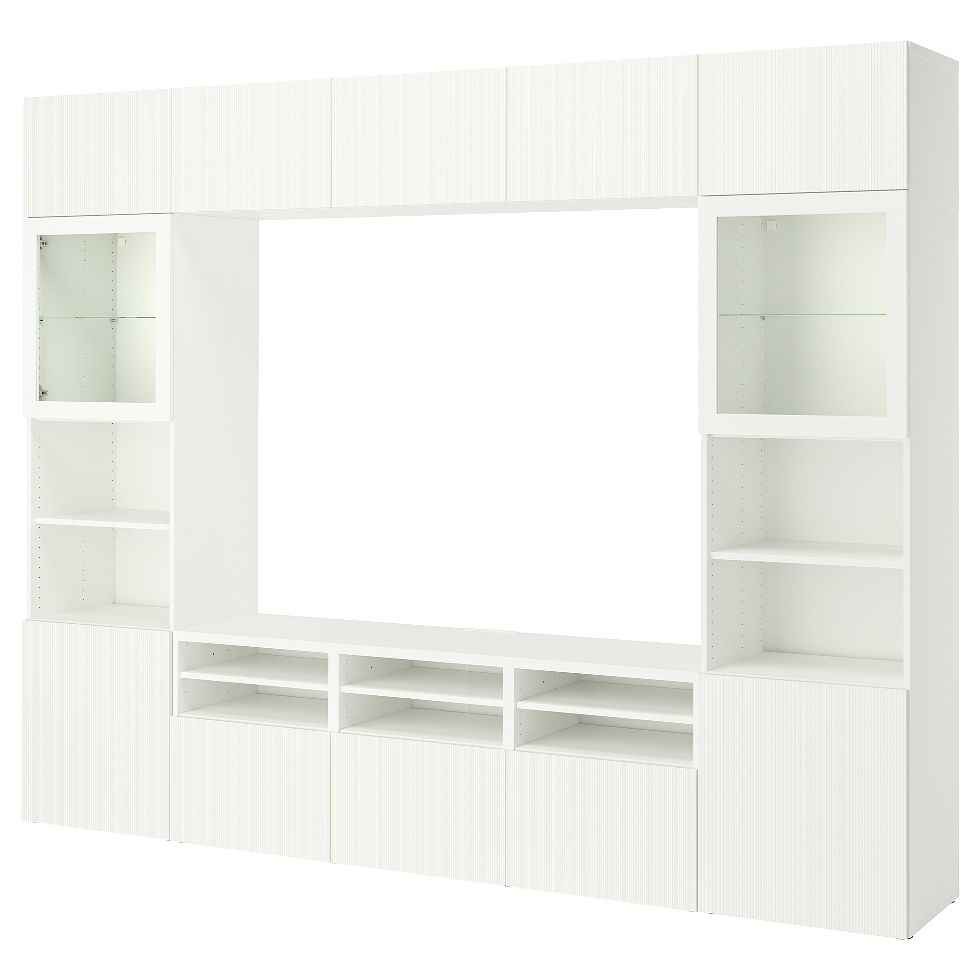 BESTÅ TV storage combination/glass doors