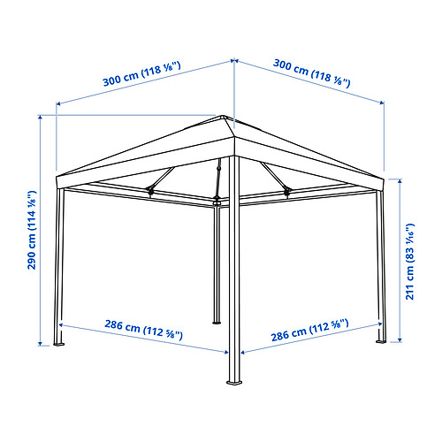 HIMMELSÖ gazebo