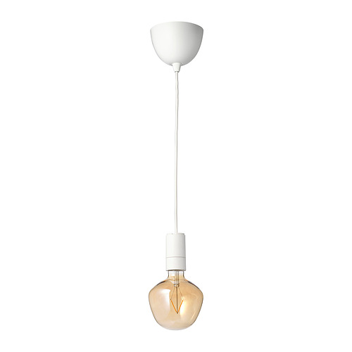 MOLNART/SUNNEBY pendant lamp with light bulb