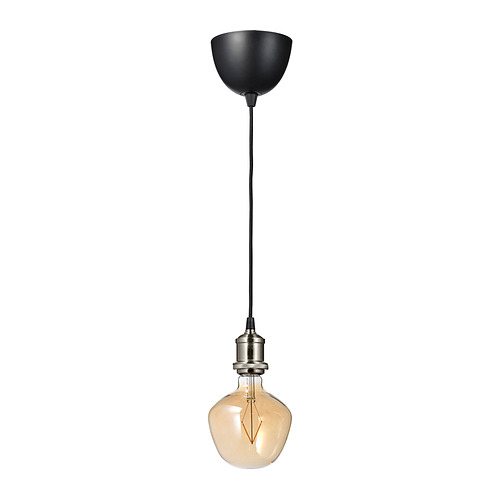MOLNART/JÄLLBY pendant lamp with light bulb