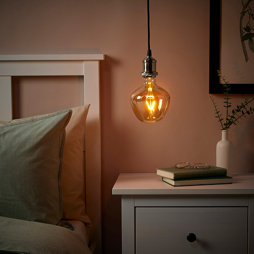 MOLNART/JÄLLBY pendant lamp with light bulb