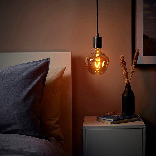 MOLNART/SKAFTET pendant lamp with light bulb
