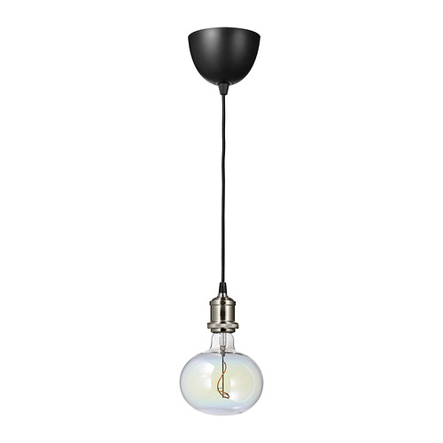 MOLNART/JÄLLBY pendant lamp with light bulb