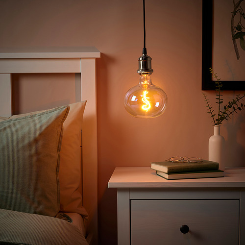 MOLNART/JÄLLBY pendant lamp with light bulb