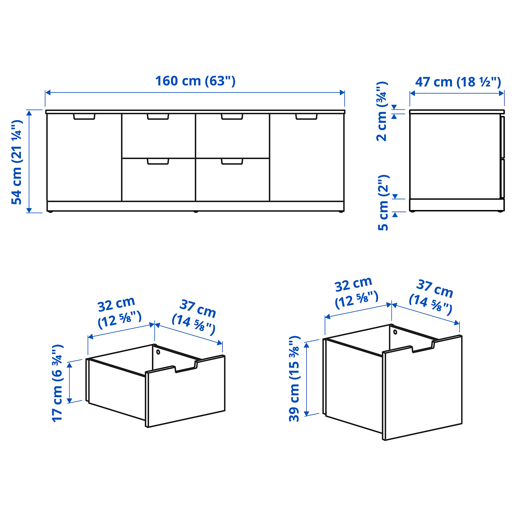 NORDLI 六格抽屜櫃