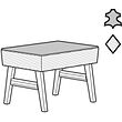 EKENÄSET footstool
