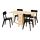 LISABO/NORDEN - 一檯四椅, 樺木/黑色 | IKEA 香港及澳門 - PE787675_S1