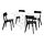 NORDEN/LISABO - table and 4 chairs, white/black | IKEA Hong Kong and Macau - PE787674_S1