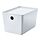 KUGGIS - box with lid, 18x26x15 cm, white | IKEA Hong Kong and Macau - PE832058_S1