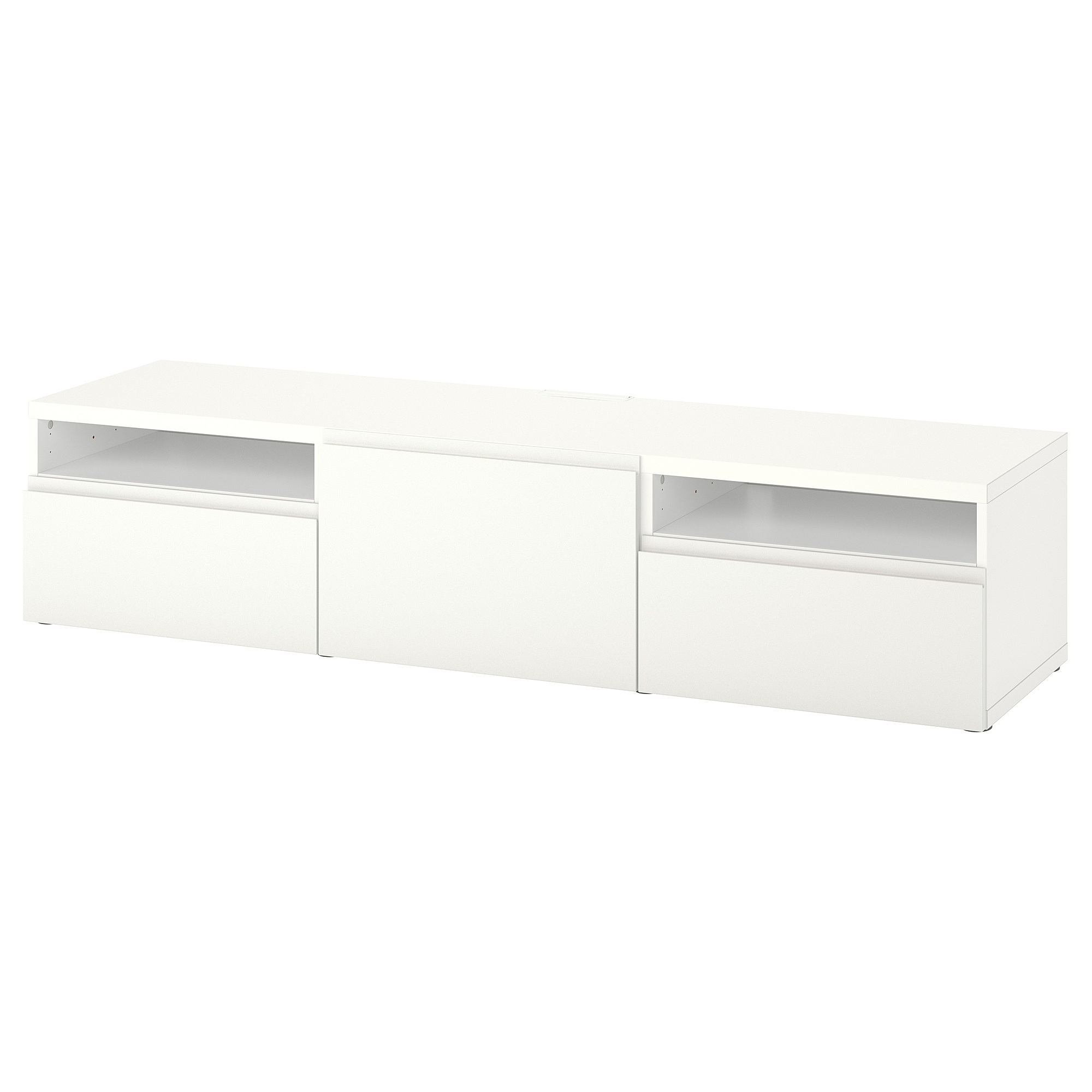 BESTÅ TV bench with drawers and door