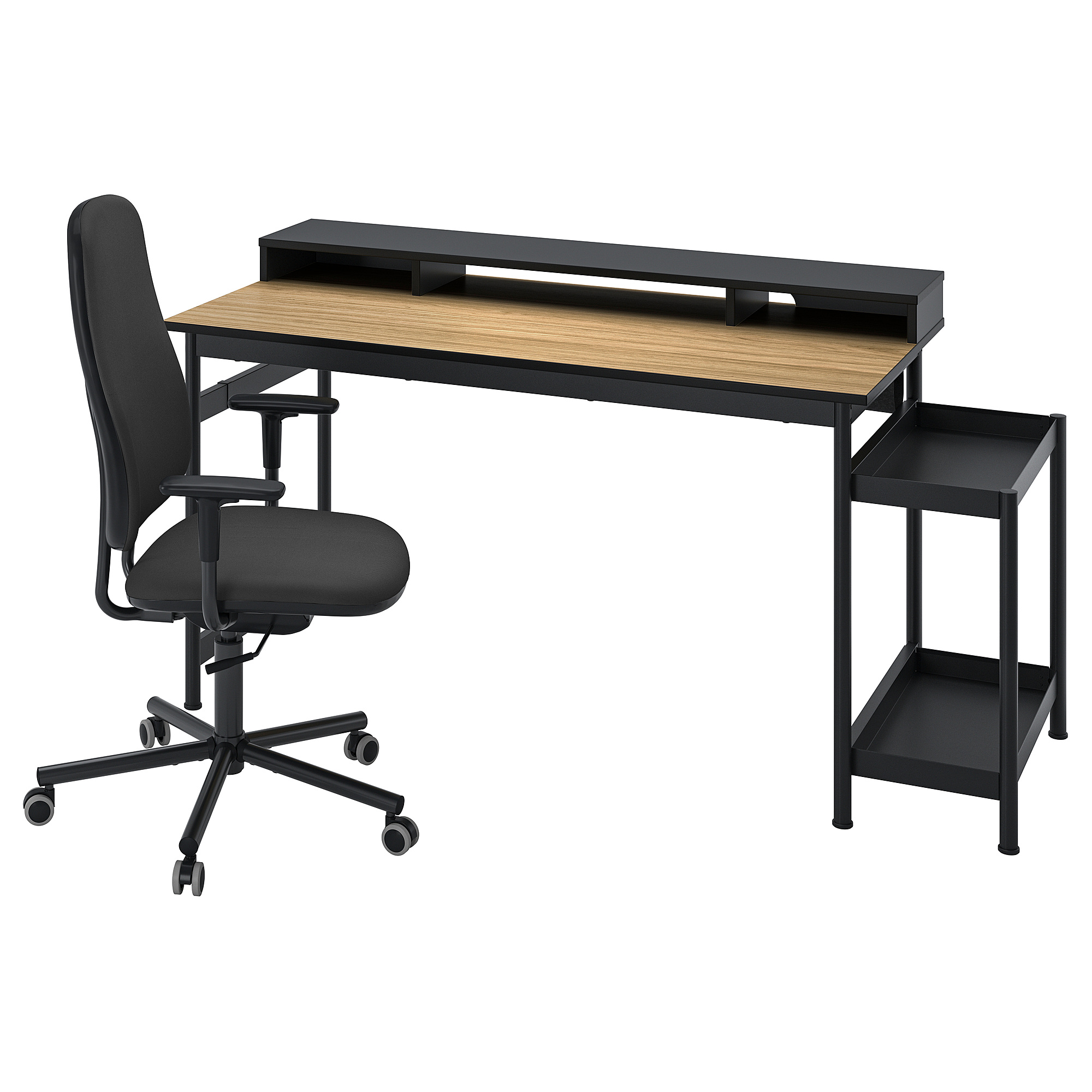 SMÖRKULL/MULLSJÖ desk and chair