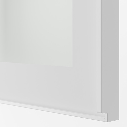 METOD wall cabinet w shelves/2 glass drs