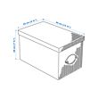 KVARNVIK storage box with lid