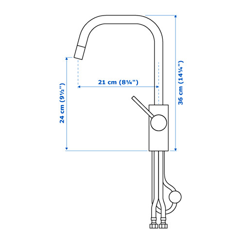 ÄLMAREN 廚房冷熱水龍頭連拉出式噴頭