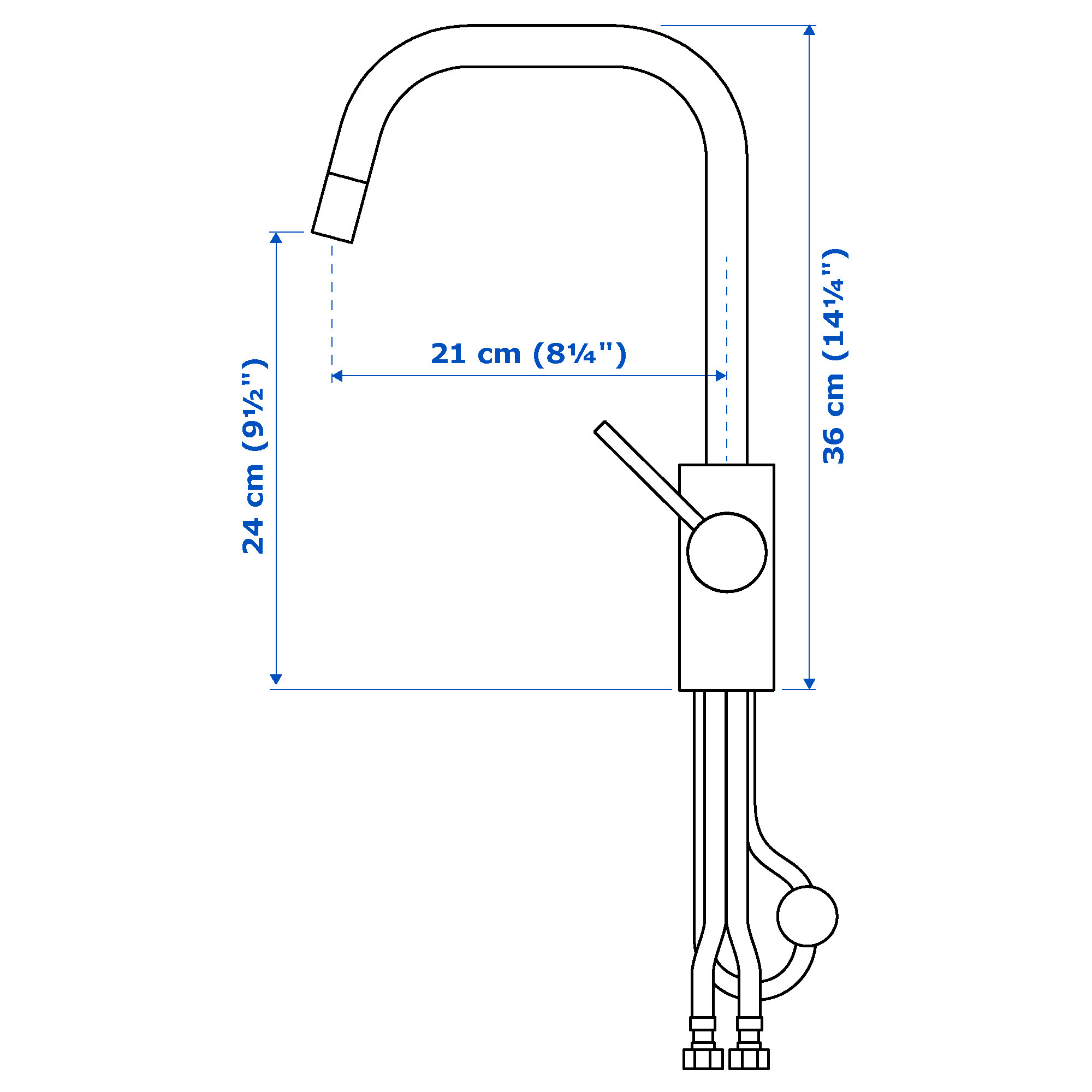 ÄLMAREN 廚房冷熱水龍頭連拉出式噴頭