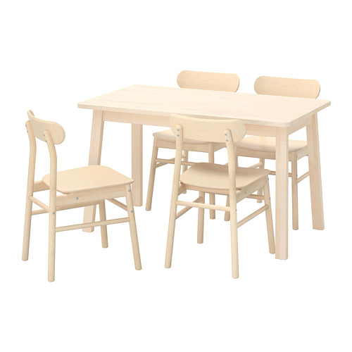 RÖNNINGE/NORRÅKER table and 4 chairs