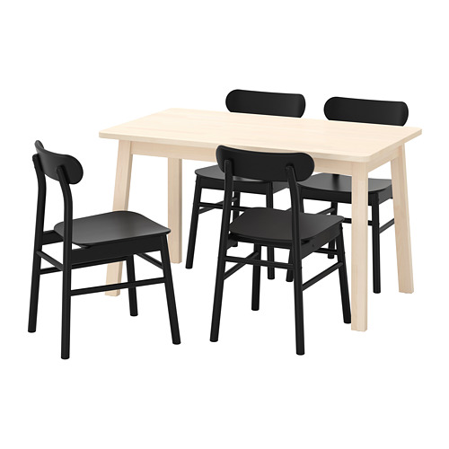 RÖNNINGE/NORRÅKER table and 4 chairs