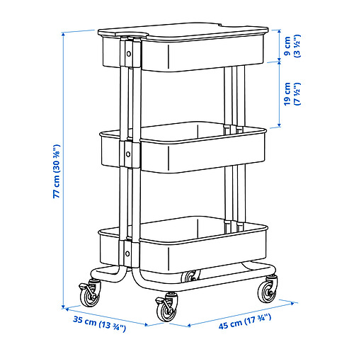 RÅSKOG/NORRÅVA 附蓋活動几