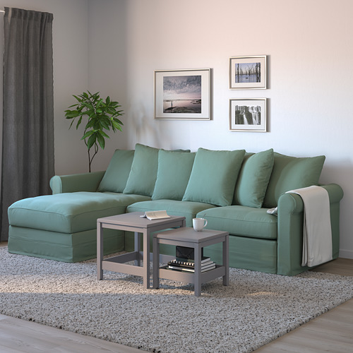 GRÖNLID 3-seat sofa-bed with chaise longue