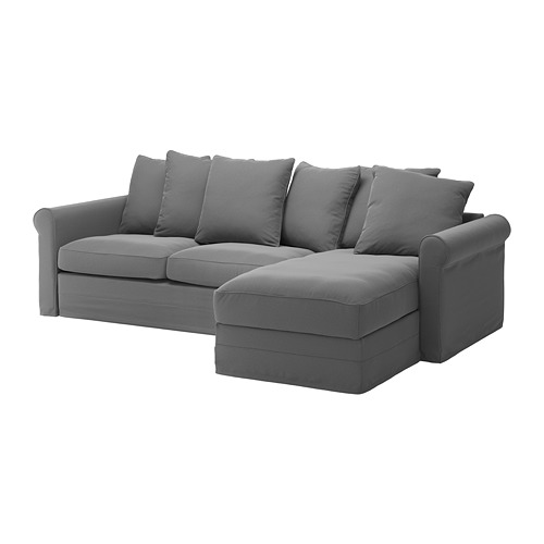 GRÖNLID 3-seat sofa-bed with chaise longue