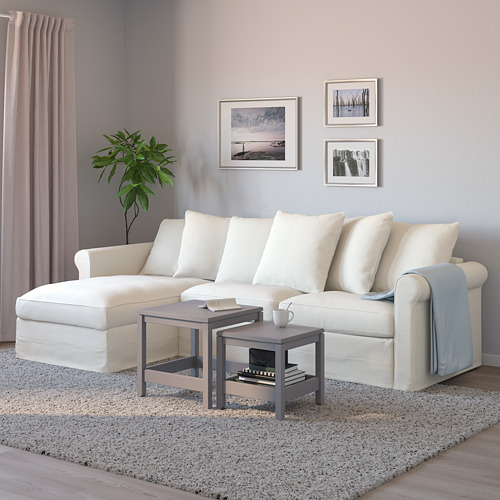 GRÖNLID 3-seat sofa-bed with chaise longue