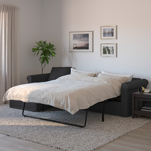 GRÖNLID 3-seat sofa-bed with chaise longue