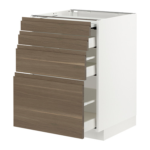 METOD/MAXIMERA bc w pull-out work surface/3drw