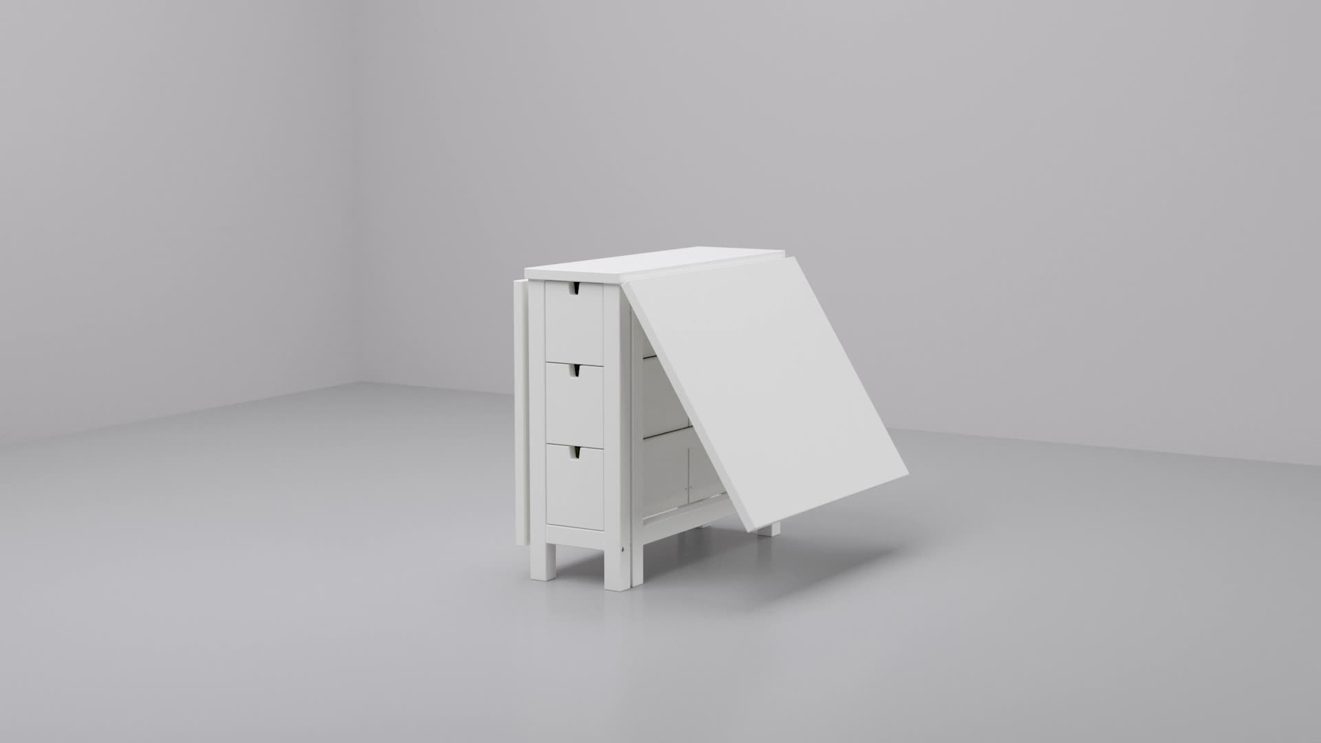 NORDEN - gateleg table, white, 26/89/152x80 cm | IKEA Hong Kong
