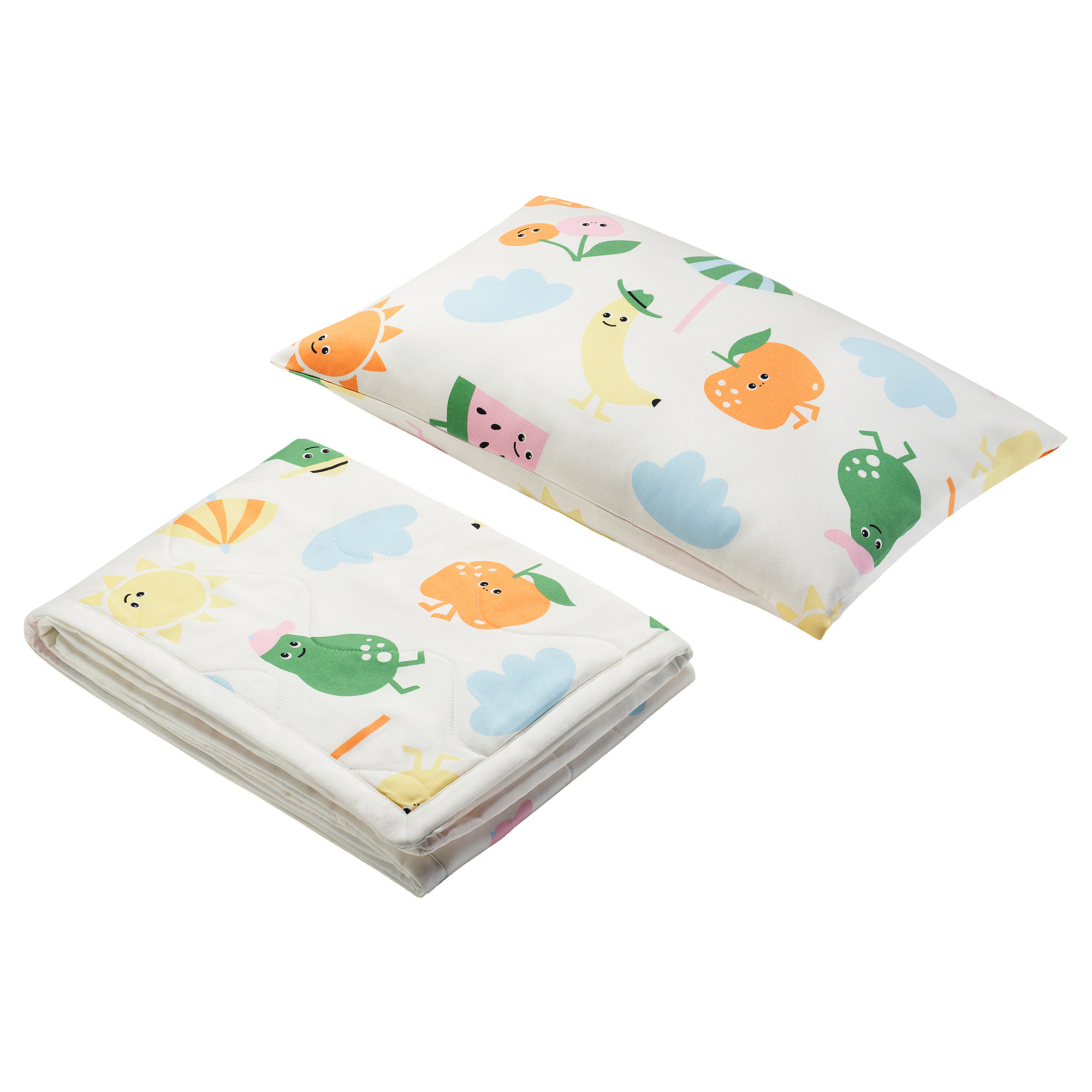 HÄNGKÖRSBÄR mat and pillowcase for baby