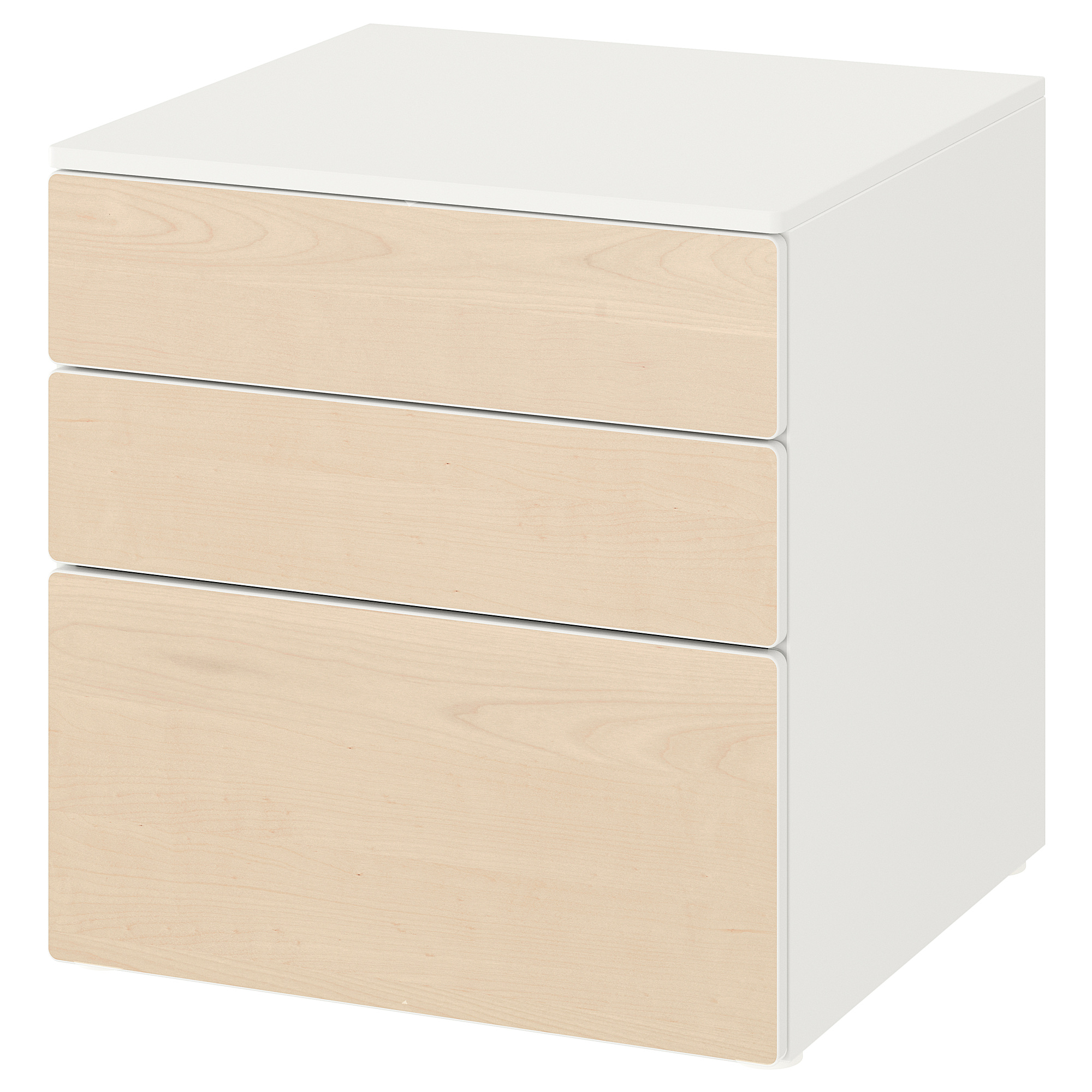 PLATSA/SMÅSTAD chest of 3 drawers