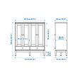 IDANÄS 玻璃摺門櫃