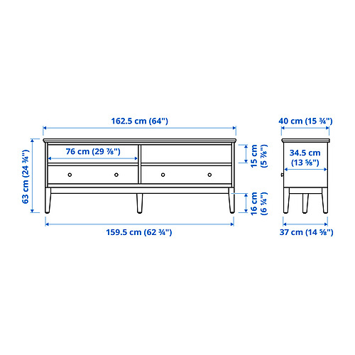 IDANÄS TV storage combination