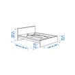 MALM bed frame with mattress
