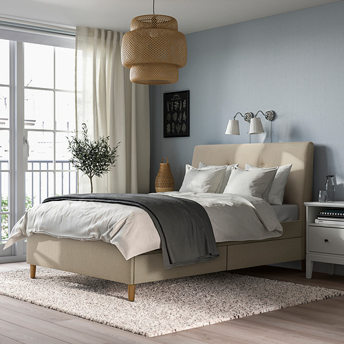 IDANÄS upholstered storage bed