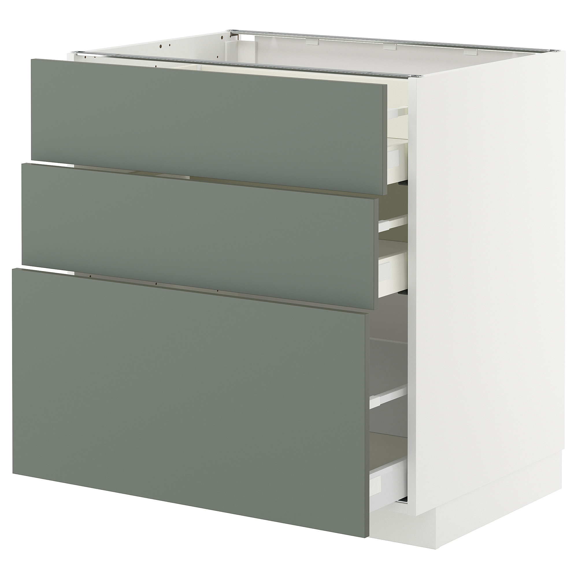 METOD/MAXIMERA 地櫃連3抽屜