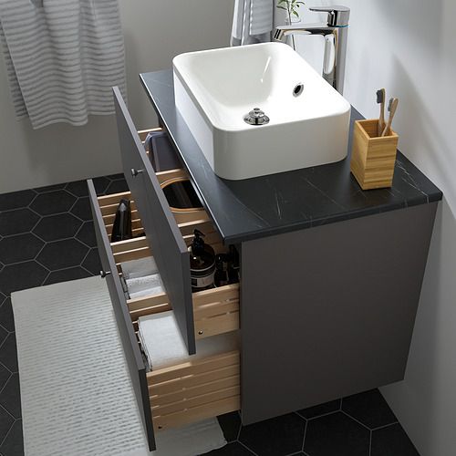 HÖRVIK/GODMORGON/TOLKEN wsh-stnd w countertop wsh-basin