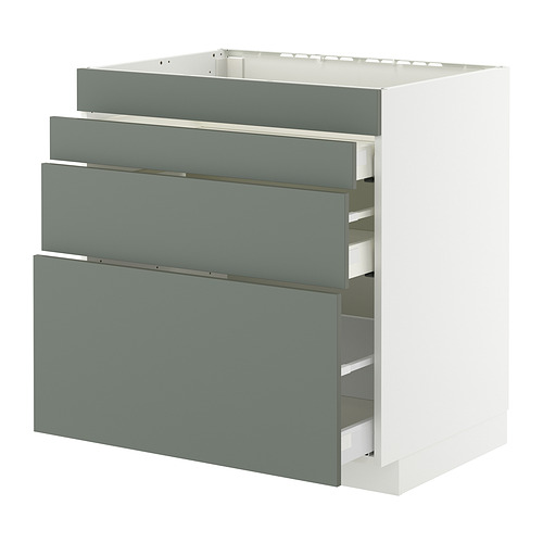 METOD/MAXIMERA base cab f hob/4 fronts/3 drawers