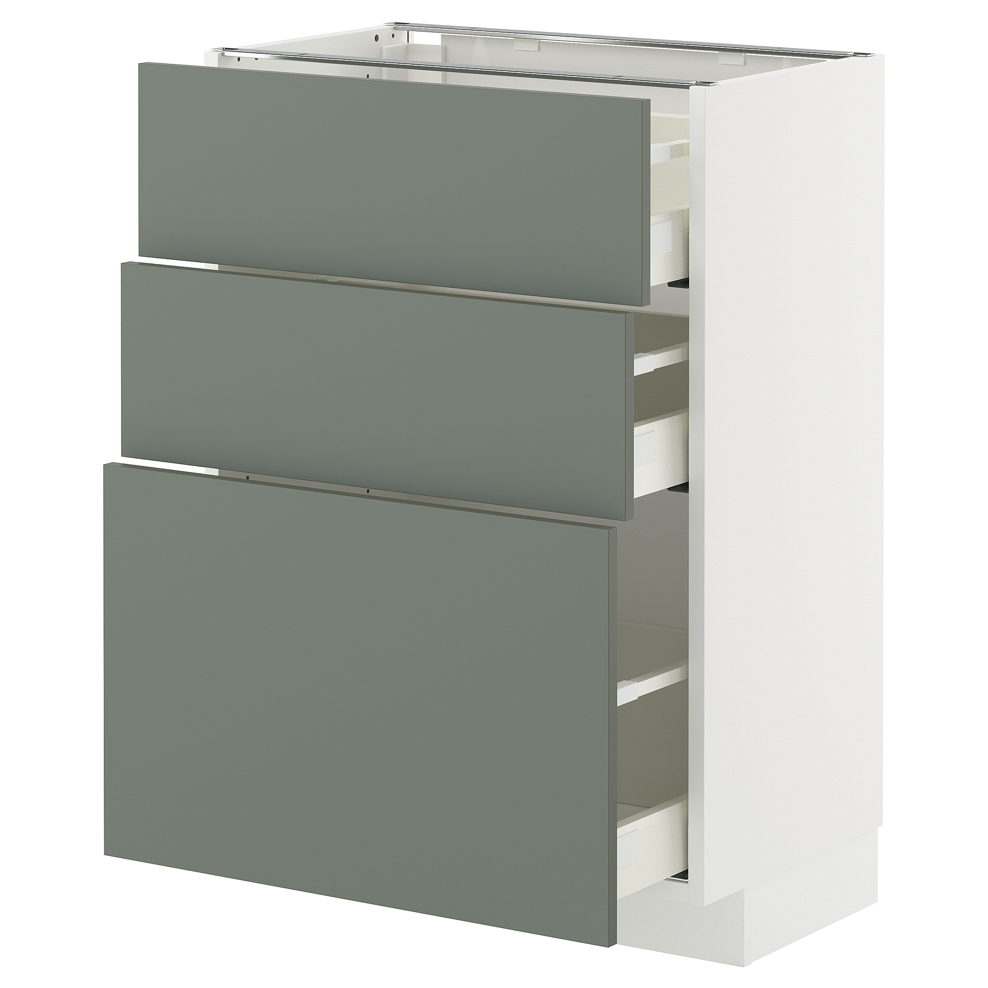METOD/MAXIMERA base cabinet with 3 drawers