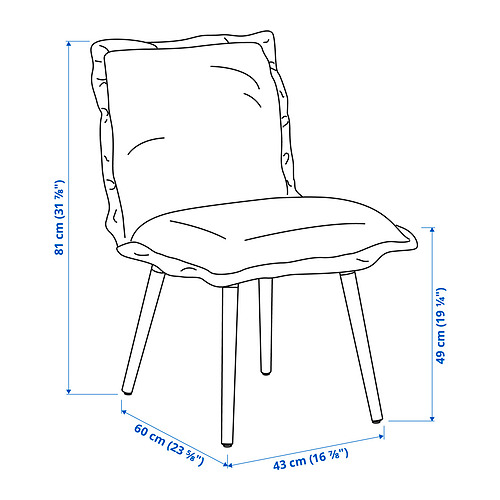 KLINTEN/EKEDALEN table and 4 chairs