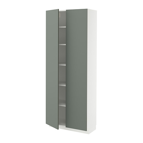 METOD high cabinet with shelves