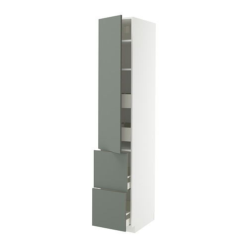 METOD/MAXIMERA hi cab w shlvs/4 drawers/dr/2 frnts