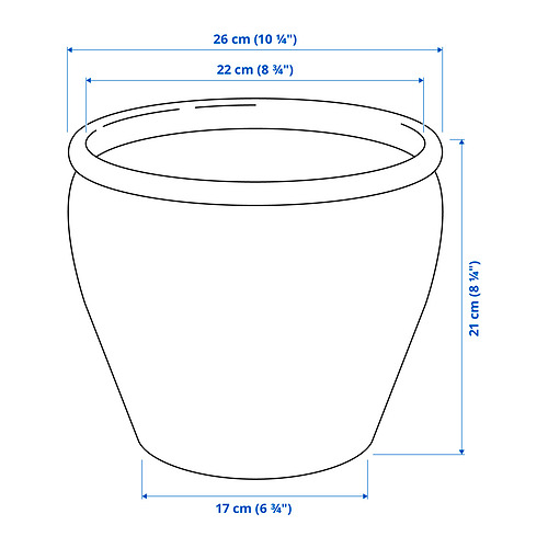 AMBRARÖNN plant pot