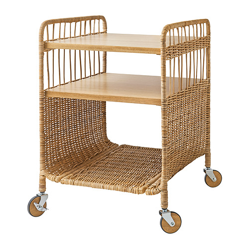 FRYKSÅS storage unit on castors