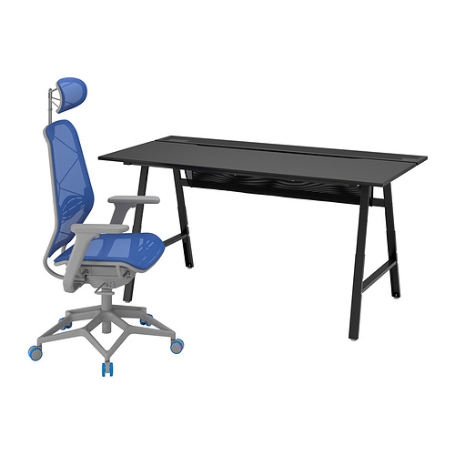 UTESPELARE/STYRSPEL gaming desk and chair