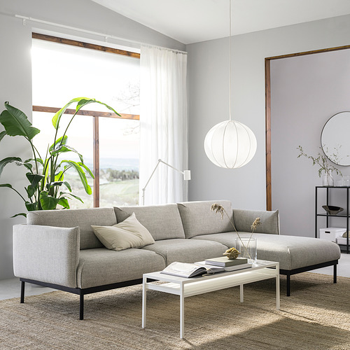 ÄPPLARYD 3-seat sofa with chaise longue