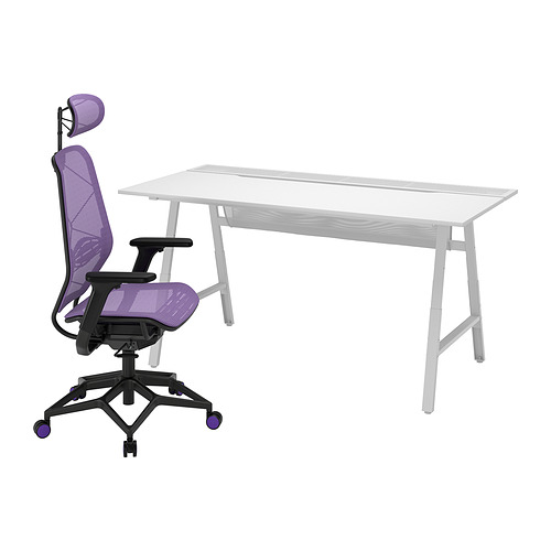 UTESPELARE/STYRSPEL gaming desk and chair